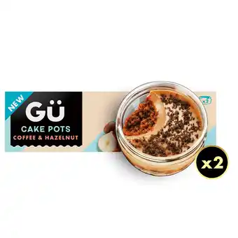 Morrisons Gu Coffee & Hazelnut Cake Pots 2 x 65g offer