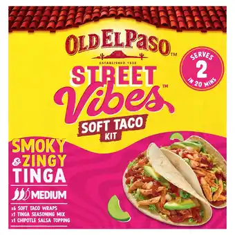 Morrisons Old El Paso Mexican Street Vibes Tinga Soft Taco Kit 257g offer