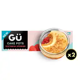 Morrisons Gu Victoria Sponge Cake Pots 2 x 75g offer