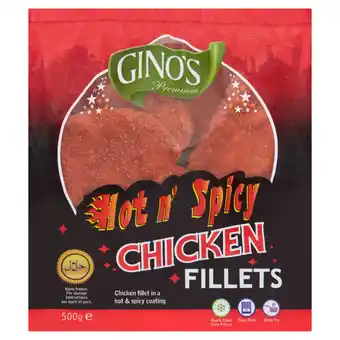 Asda Gino's Premium Hot n' Spicy Chicken Fillets offer