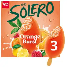 Asda Solero Ice Cream Sticks Orange Burst 3x 90 ml offer
