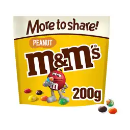 Asda M&M's Peanut Chocolate More to Share Pouch Bag 200g offer