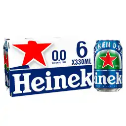 Asda Heineken 0.0 Alcohol Free Beer Cans offer