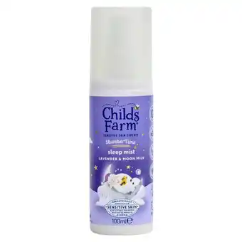 Asda Childs Farm Slumber Time Lavender & Moon Milk Sleep Mist 100ml offer