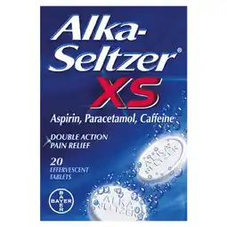 Asda Alka Seltzer 20 XS Double Action Pain Relief Effervescent Tablets offer