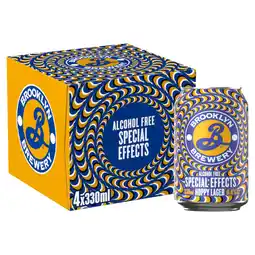 Asda Brooklyn Brewery Alcohol Free Special Effects Hoppy Lager 4 x 330ml offer