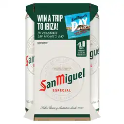 Asda San Miguel Especial Premium Lager 4 x 568ml offer