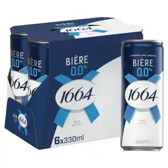 Asda Kronenbourg 1664 Biere 0.0% Alcohol Free Beer Can 6x330ml offer