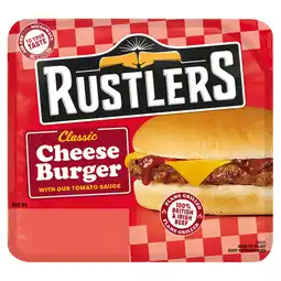 Iceland Rustlers Classic Cheese Burger with Our Tomato Sauce 111g offer