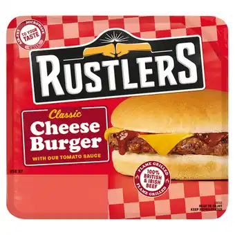 Iceland Rustlers Classic Cheese Burger with Our Tomato Sauce 111g offer