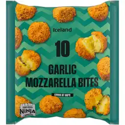 Iceland Iceland 10 (approx.) Garlic Mozzarella Bites 170g offer