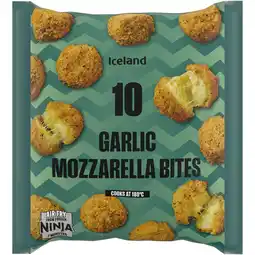 Iceland Iceland 10 (approx.) Garlic Mozzarella Bites 170g offer