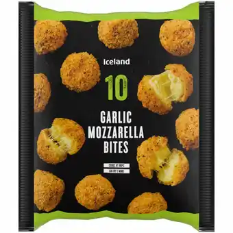 Iceland Iceland 10 (approx.) Garlic Mozzarella Bites 170g offer