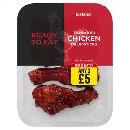 Iceland Iceland Tandoori Chicken Drumsticks 370g offer