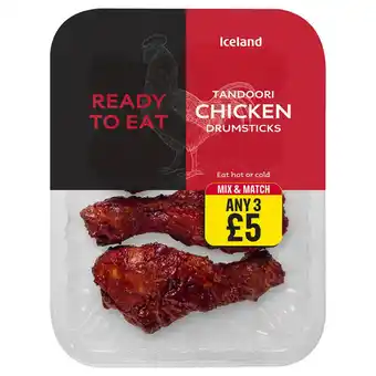 Iceland Iceland Tandoori Chicken Drumsticks 370g offer