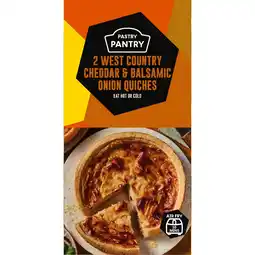 Iceland The Pastry Pantry 2 West Country Cheddar and Balsamic Onion Quiches 240g offer