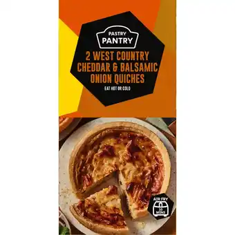 Iceland The Pastry Pantry 2 West Country Cheddar and Balsamic Onion Quiches 240g offer