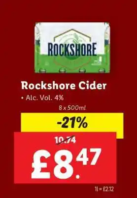 Lidl Rockshore Cider offer