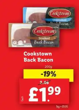 Lidl Cookstown Back Bacon offer