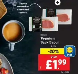 Lidl Deluxe Premium Back Bacon offer