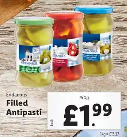 Lidl Eridanous Filled Antipasti offer