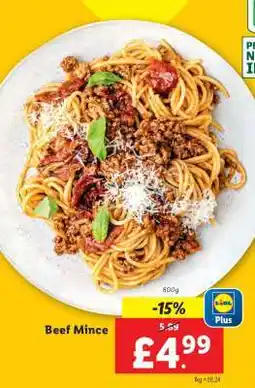 Lidl Beef Mince offer