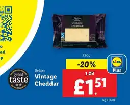 Lidl Deluxe Vintage Cheddar offer