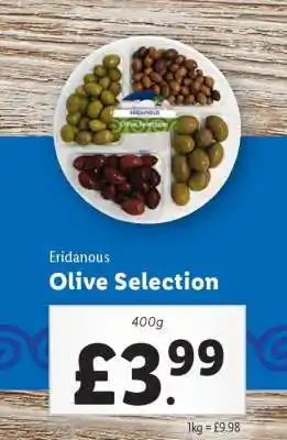 Lidl Eridanous Olive Selection offer