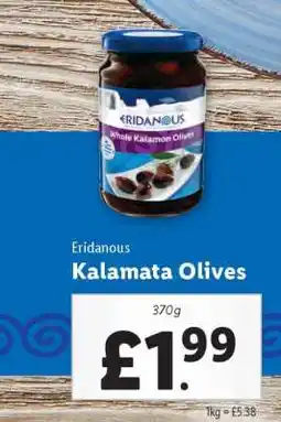 Lidl Eridanous Kalamata Olives offer