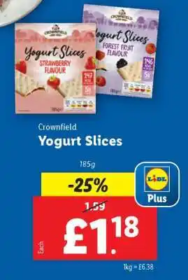 Lidl Crownfield Yogurt Slices offer