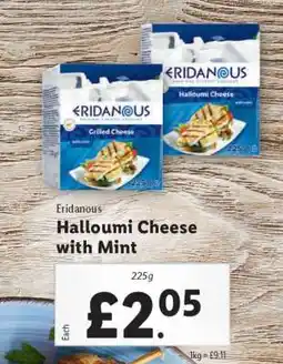 Lidl Eridanous Halloumi Cheese with Mint offer