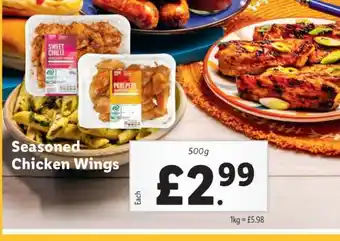 Lidl Seasoned Chicken Wings offer