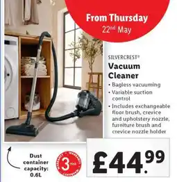 Lidl SilverCrest Vacuum Cleaner offer