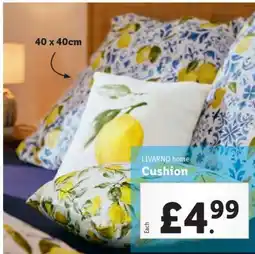 Lidl LIVARNO home Cushion offer