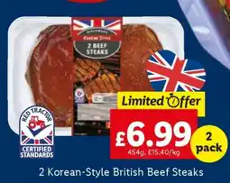 Lidl 2 Korean-Style British Beef Steaks offer