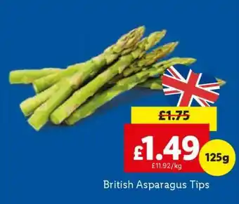 Lidl British Asparagus Tips offer