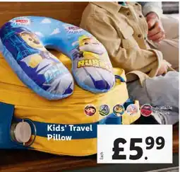Lidl Kids' Travel Pillow offer