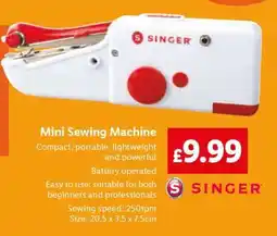Lidl Mini Sewing Machine offer