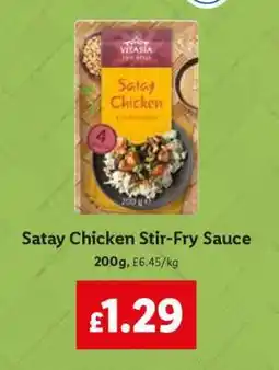 Lidl Satay Chicken Stir-Fry Sauce offer