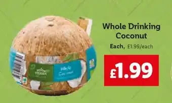 Lidl Whole Drinking Coconut offer