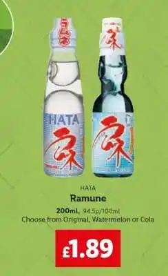 Lidl HATA Ramune offer