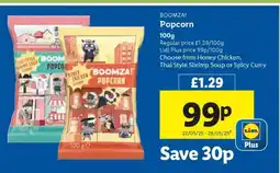 Lidl BOOMZA! Popcorn offer
