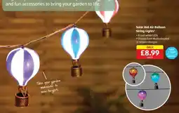 Aldi Solar Hot Air Balloon String Lights offer