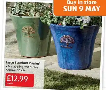 Aldi Large Stamford Planter offer