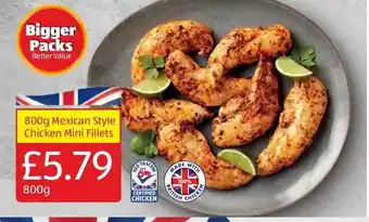Aldi 800g Mexican Style Chicken Mini Fillets offer