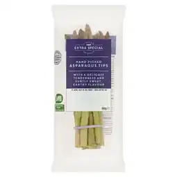 Asda ASDA Extra Special Hand Picked Asparagus Tips 100g offer