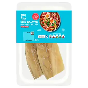 Asda ASDA Rich Kiln Roasted Mackerel Fillets 215g offer