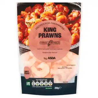 Asda ASDA Cooked King Prawns 200g offer