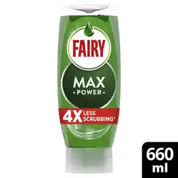 Asda Fairy Max Power Washing Up Liquid Original 660ML offer