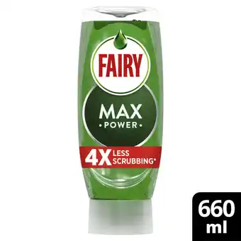 Asda Fairy Max Power Washing Up Liquid Original 660ML offer